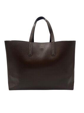Calpak Toffee Faux Leather Haven Laptop Tote Bag
